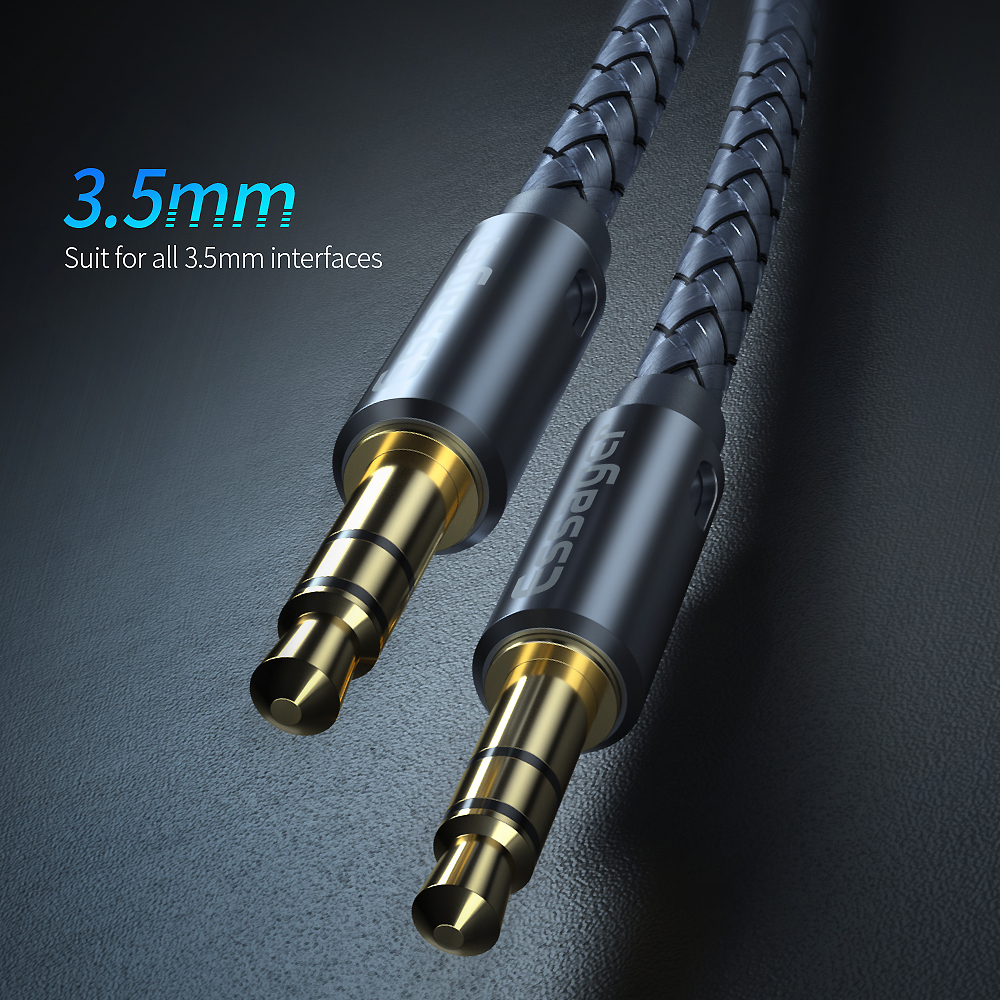 Cable Auxiliar 2 Mts Plug A Plug 3.5mm Estereo Mp3 Cornetas