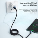Cable USB-A A USB-C Essager 7A de 2 Metros carga y data