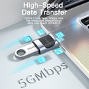 Convertidor Otg Usb 3.0 Macho A Tipo C Hembra Essager