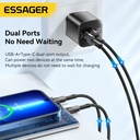 ESSAGER Camber 20W GaN travel Phone Charger A+C us plug