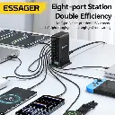Estacion de Carga GAN Essager 380W 8 Puertos USB