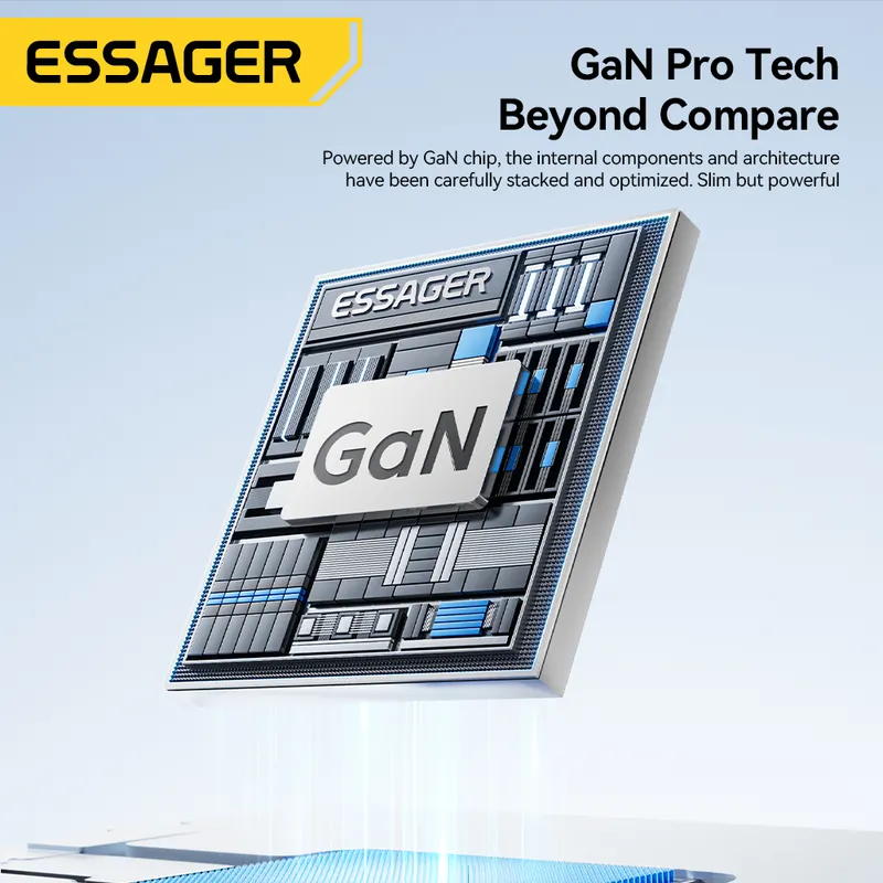 Estacion de Carga GAN Essager 85W 6 Puertos USB