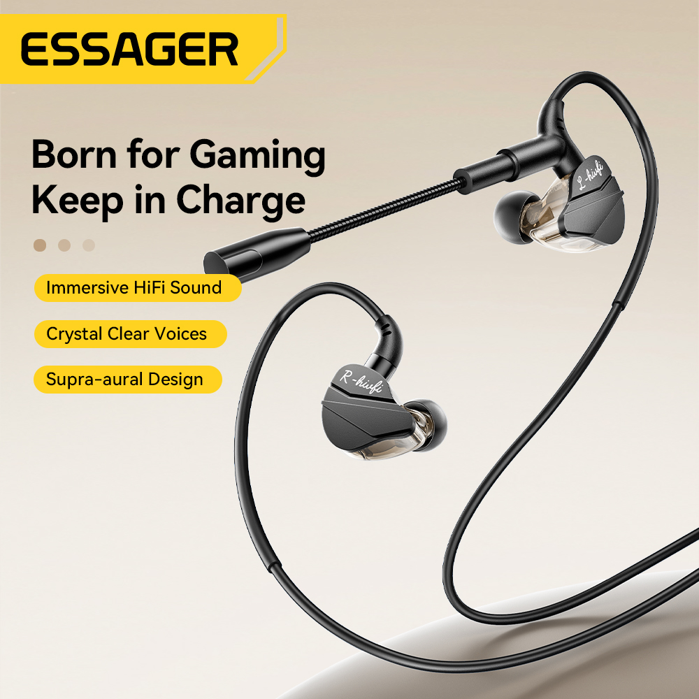 Audífonos Essager G62 In-Ear Gaming con Micrófono Plug 3.5mm