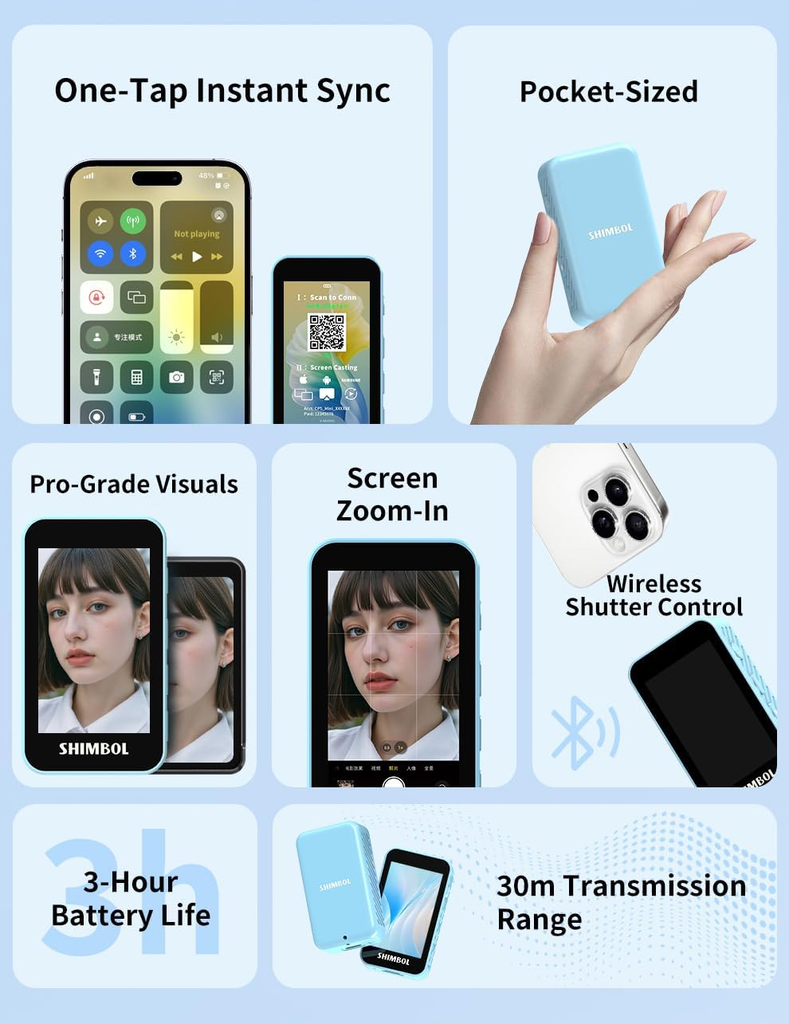 Monitor 2,4 Pulg para Smartphone Shimbol CP5 Mini