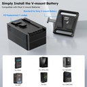 Plato Sirui Mini V Mount Battery Plate Kit AM-VM03