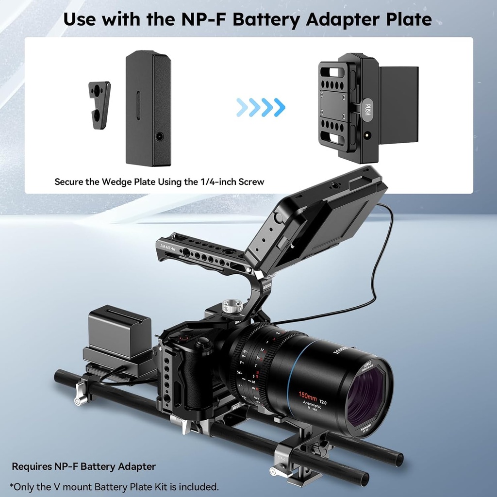 Plato Sirui Mini V Mount Battery Plate Kit AM-VM03