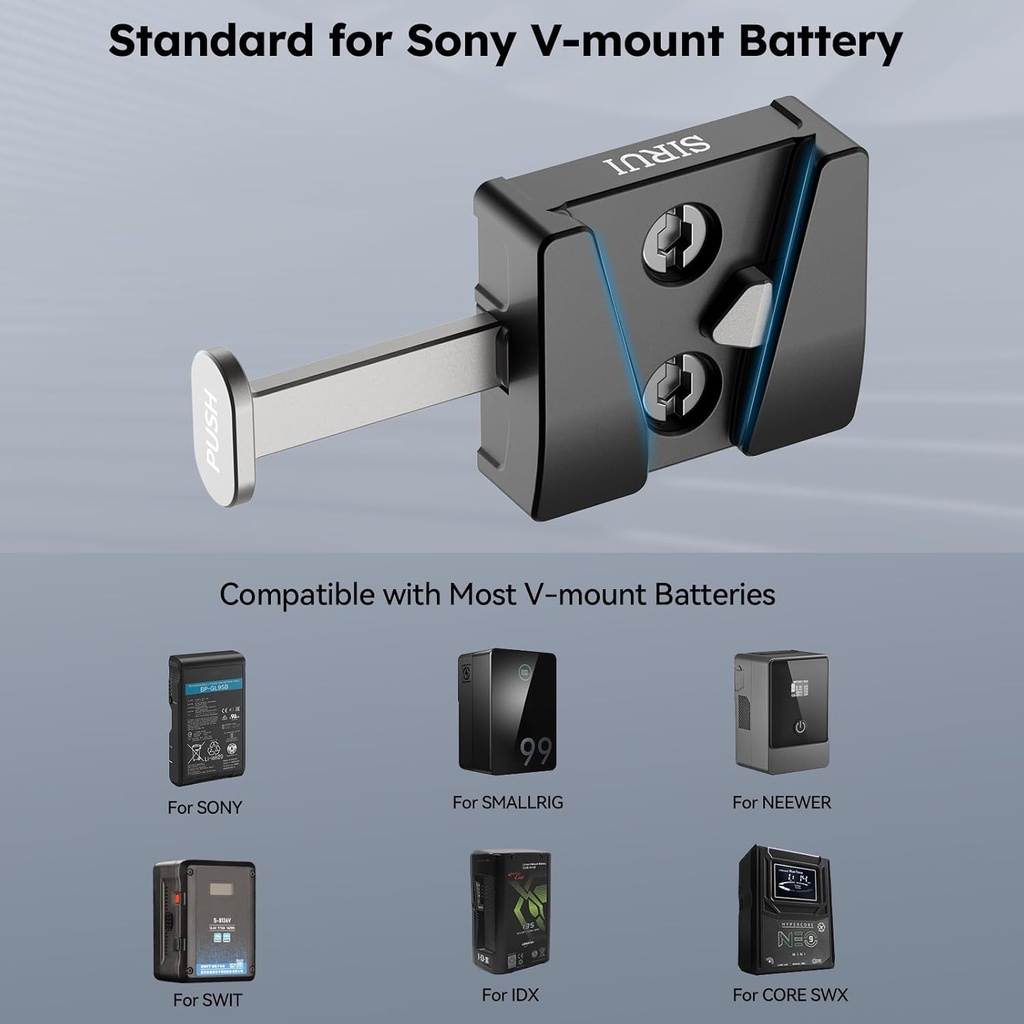 Plato Sirui Mini V Mount Battery Plate Kit AM-VM04