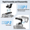 Grip Top Handle Sirui NATO Clamp Mount NATO Riel incluido SC-TH 