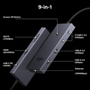  Hub Tipo C 9 En 1 Ugreen Revodok Ethernet HDMI 4K 100W PD Charging SD TF