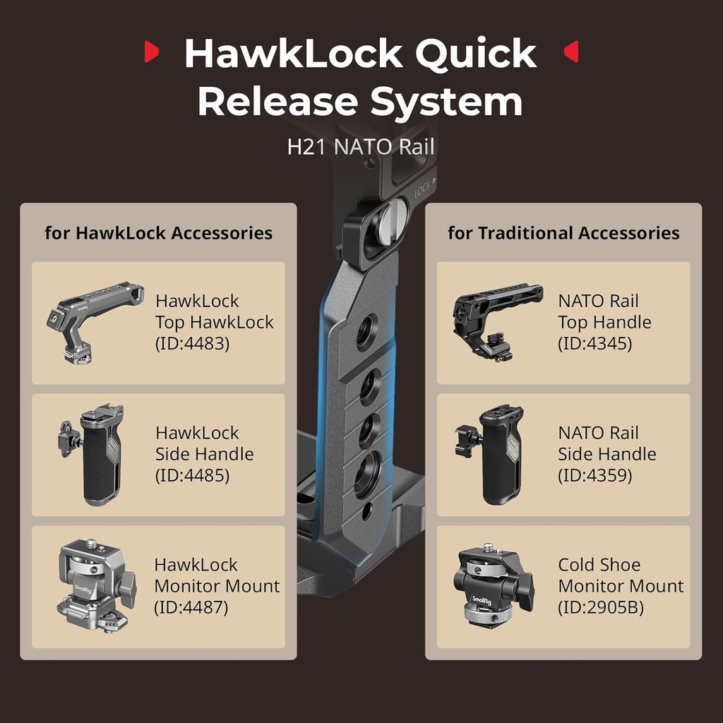 Jaula SmallRig A7 V / A7R V / A7 IV HawkLock Quick Release Full Cage