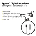 Audífonos In-Ear Essager G62 Gaming Ergonómico Tipo C
