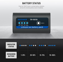 Pack 2 Baterias Neewer Basics NP-F970 7800mAh recargable USB 20W Type C PD Fast Charge