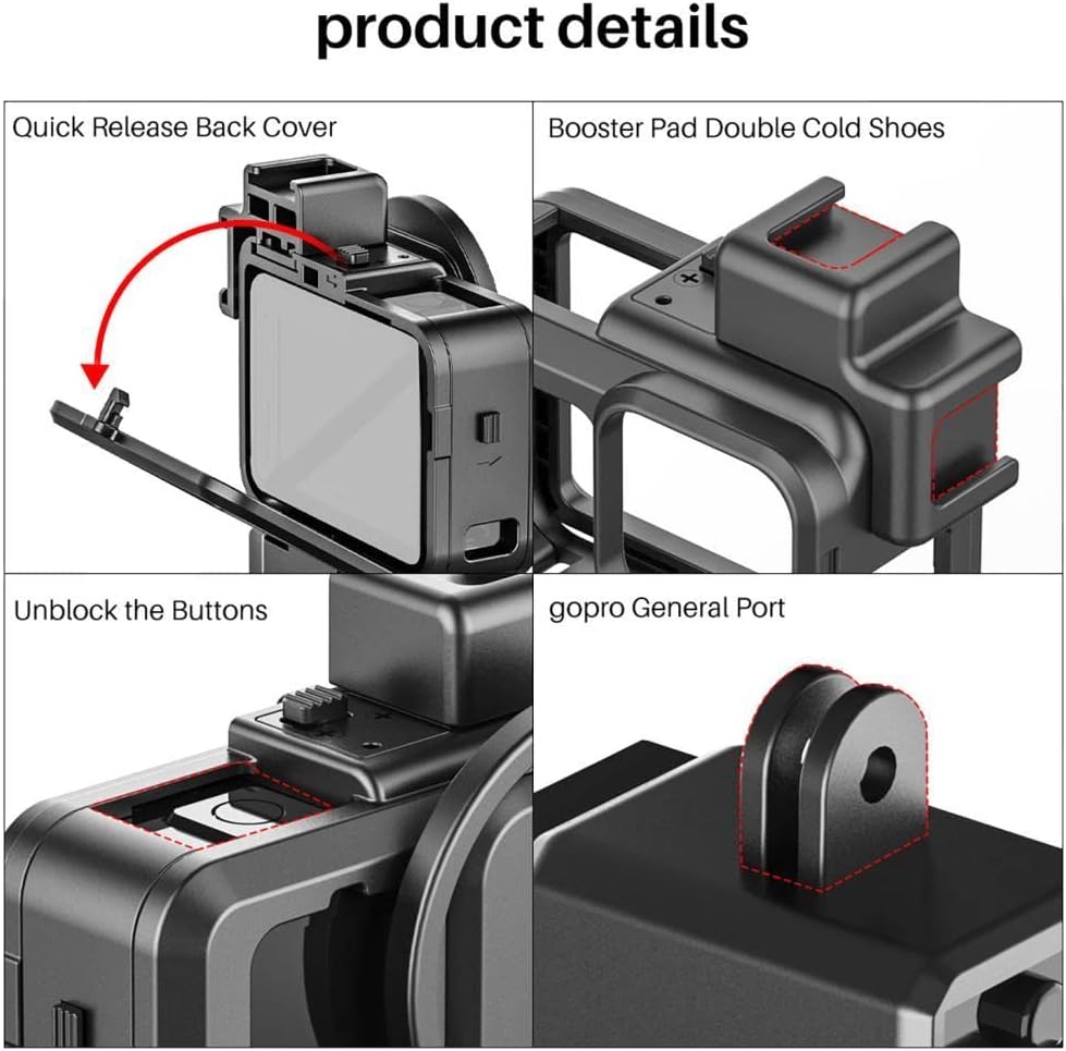 Jaula Cage Box para GoPro Hero 9 a la 13 Ulanzi G9-4