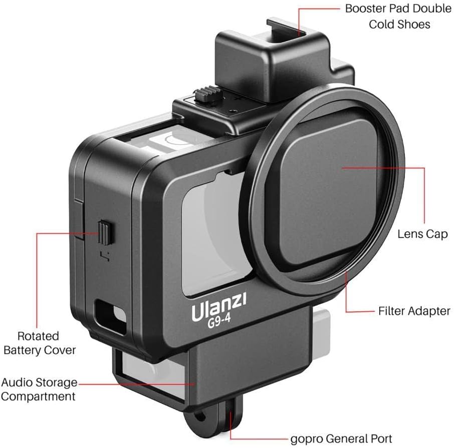 Jaula Cage Box para GoPro Hero 9 a la 13 Ulanzi G9-4