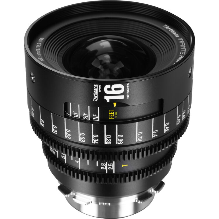  Lente 7Artisans INFINTE 16mm T2.5 Cine Lens FULL FRAME 