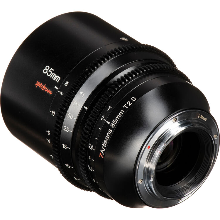 Lente de cine 7Artisans 85mm T2.0 Spectrum Prime Sony E Mount FULL FRAME