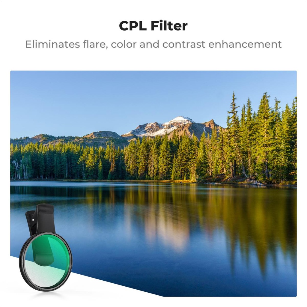 Filtro Nd Variable K&f Concept CPL con Clip Smartphone 67mm KF01.2902V2