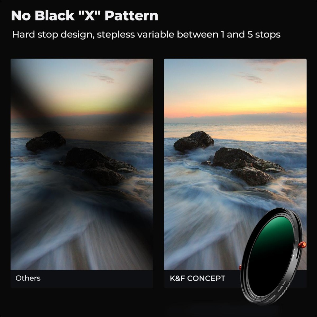 Filtro Nd Variable CPL K&f Concept Nd2-nd32 82mm Nano X series KF01.1088V2