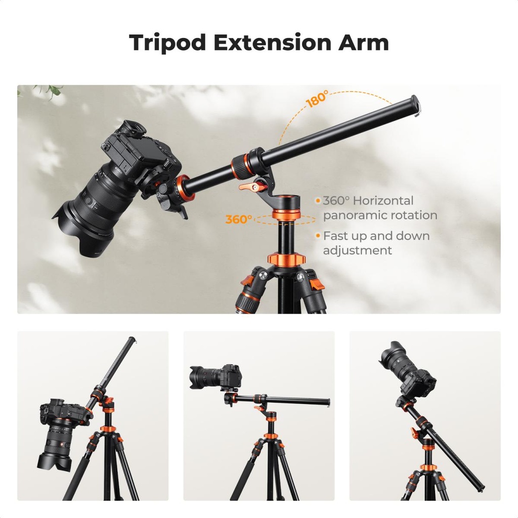 Brazo Cenital Para Tripodes MS104 K&f Concept KF31.253