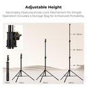 Paral Estudio Video Fotografia 2,8 metros K&f Concept KF34.064 Air-Cushioned Incluye estuche y Sandbag