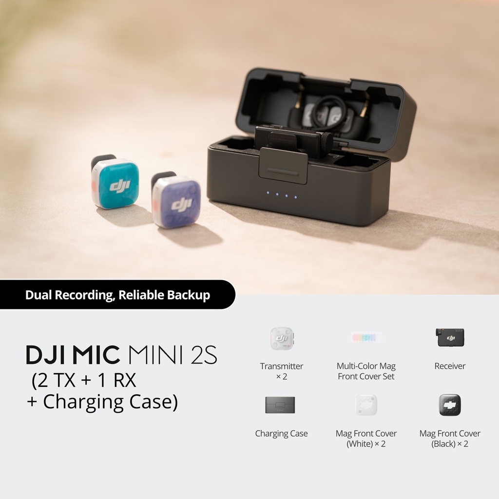 Microfonos DJI Mic Mini 2S 2TX +1RX 