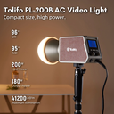 Luz De Video Led Monolight 200W Tolifo PL-200b AC