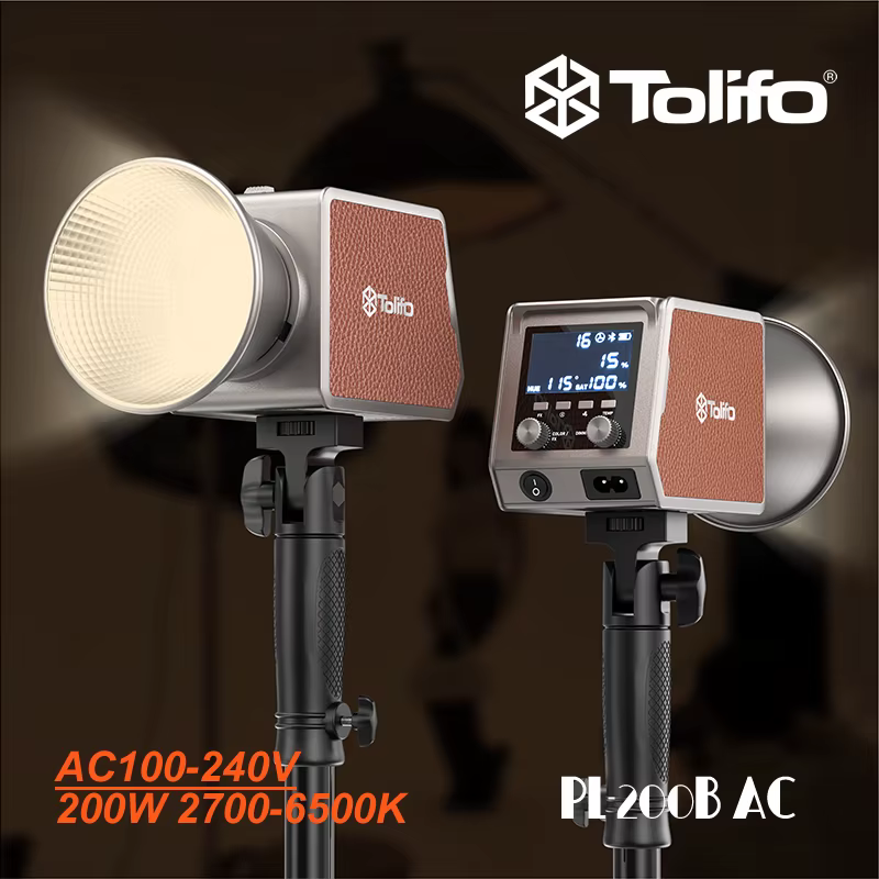 Luz De Video Led Monolight 200W Tolifo PL-200b AC