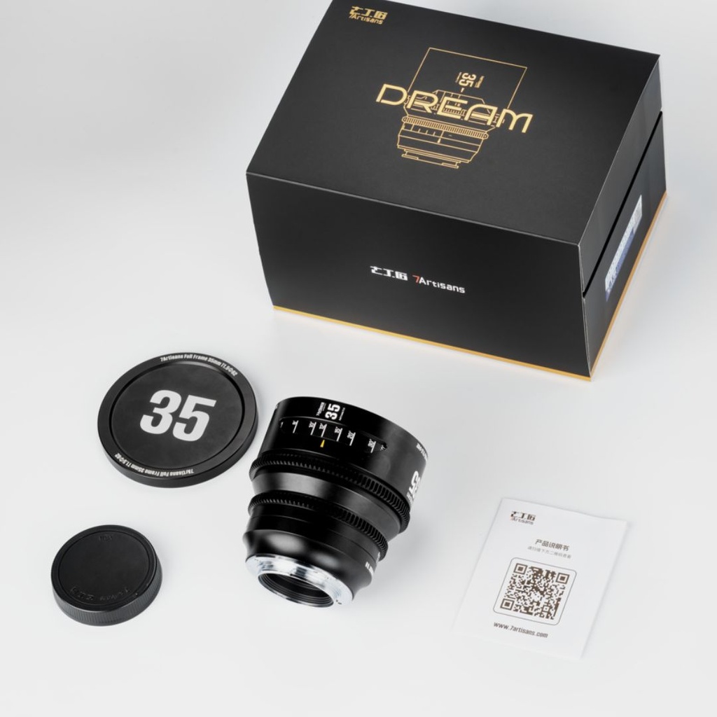 Lente de Cine 7Artisans 35mm T1.5 DREAM Panasonic/Leica/Sigma Full Frame L Mount
