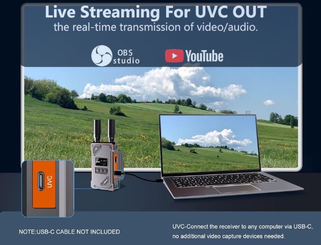 Transmisor de video LiveGear WL087PRO OSMO Pocket 3 y 4 de 450 Mts