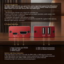 Convertidor de UVC a HDMI Livegear Compatible con DJI Insta y otros modelos 