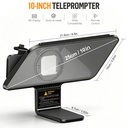Teleprompter LENSGO TCQI 10P para Smartphone 10 Pulgadas