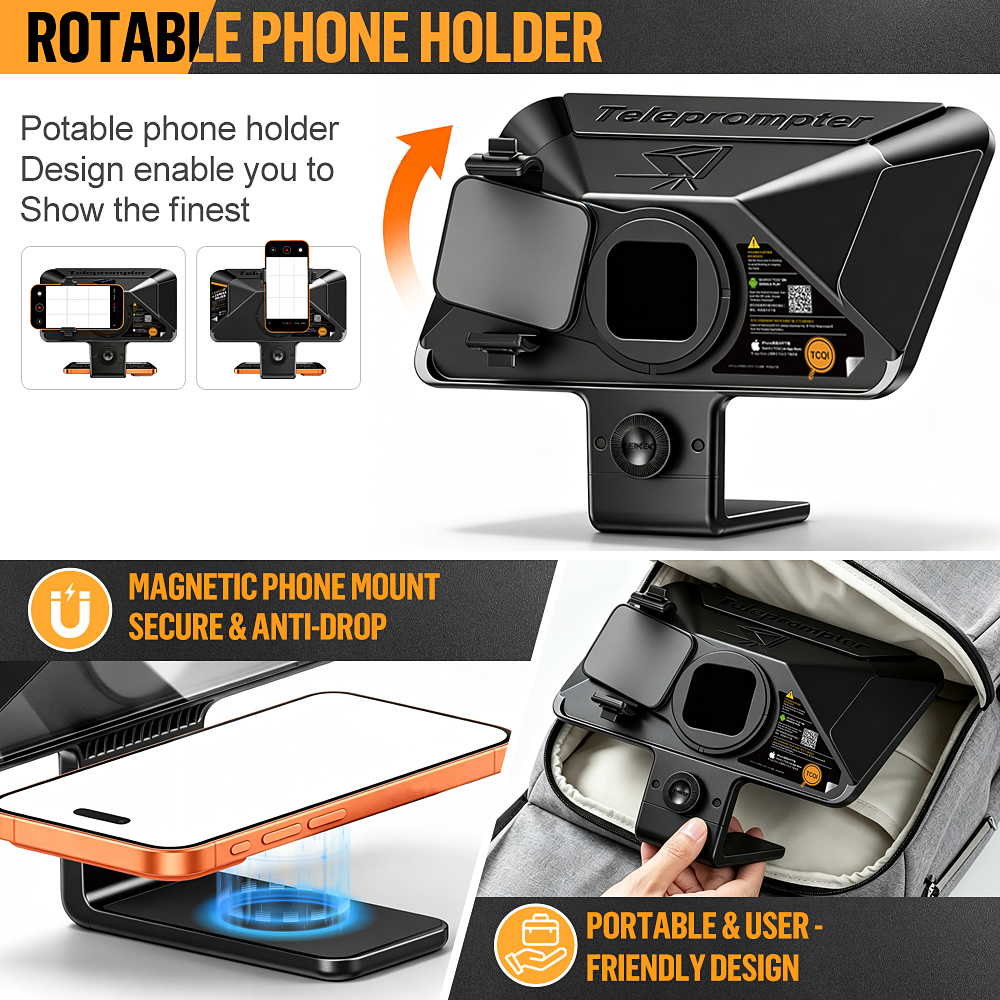 Teleprompter LENSGO TCQI 10P para Smartphone 10 Pulgadas