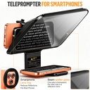 Teleprompter LENSGO TCQI 10P para Smartphone 10 Pulgadas