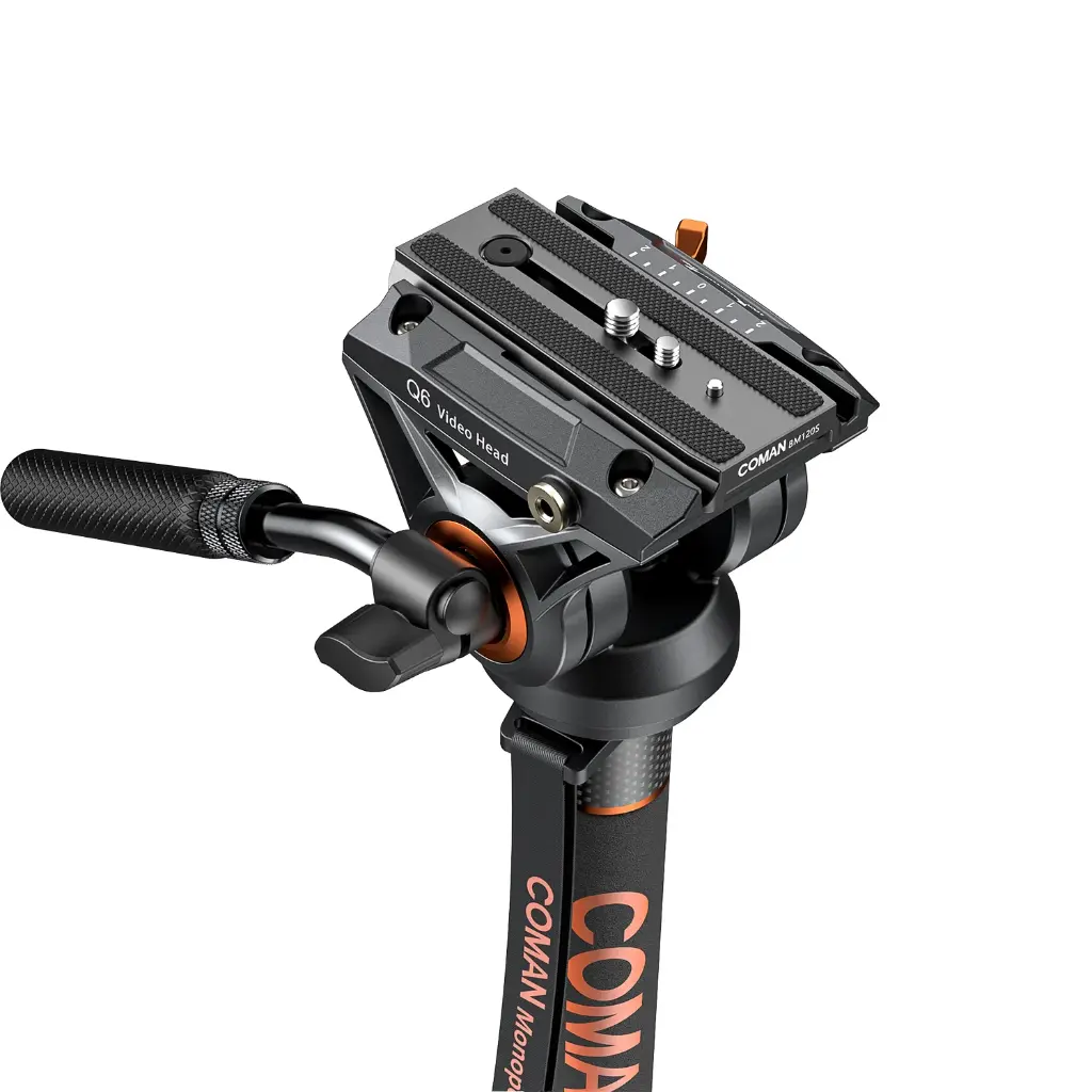 Tripode Monopie Coman DX327CQ6 Cabezal Fluido 173 cm