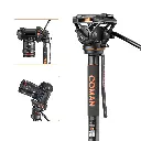 Tripode Monopie Coman DX327CQ6 Cabezal Fluido 173 cm