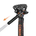 Tripode Monopie Coman DX327CQ6 Cabezal Fluido 173 cm