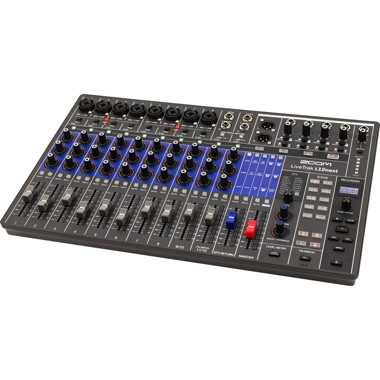 Mezclador Digital Y Grabador Multipista Zoom Livetrak L12Next