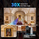Camara PTZ 4K 60fps NDI HX3 30X Tenveo X60 HDMI IP USB 3.0 Poe AI Tracking