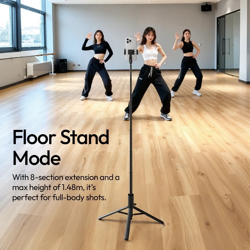 Tripode Selfie Stick Ulanzi MT86 Apertura Instantánea Bluetooth Smartphone 1,5mts