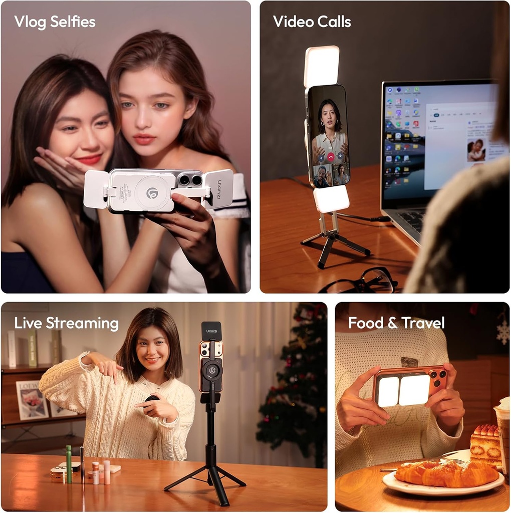 Luz De Video Led Selfie Ulanzi GL01 Recargable Selfie Light
