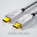 Cable HDMI V2.1 Fibra Optica Blindado 8K 20 Metros Dtech