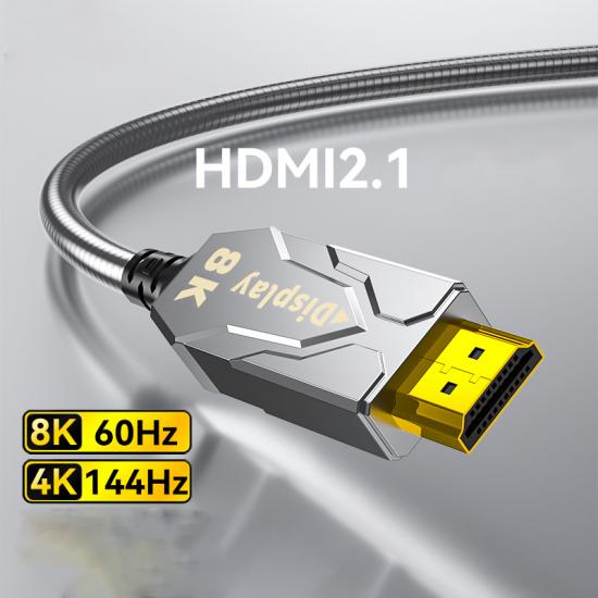 Cable HDMI V2.1 Fibra Optica Blindado 8K 20 Metros Dtech