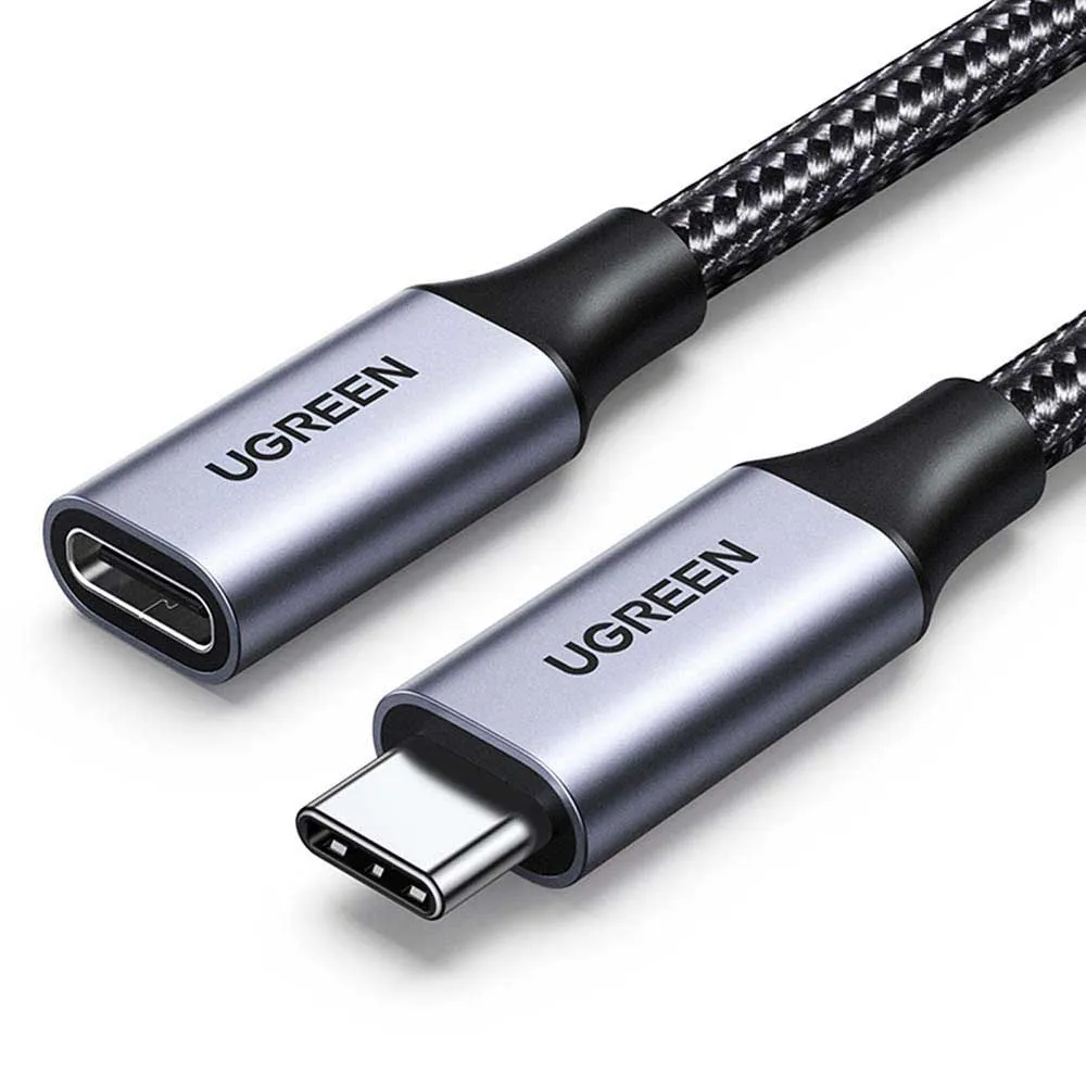 Extension 1 mts USB C 10Gbps USB 3.2 Macho Hembra Ugreen 100W