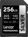 Memoria Sd 256gb Lexar Class 10 U3 V30 Silver Sdxc UHS-I
