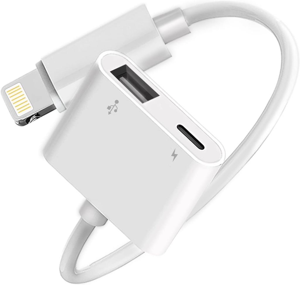 Adaptador Lightning a USB OTG para iPhone 14 y modelos anterioes