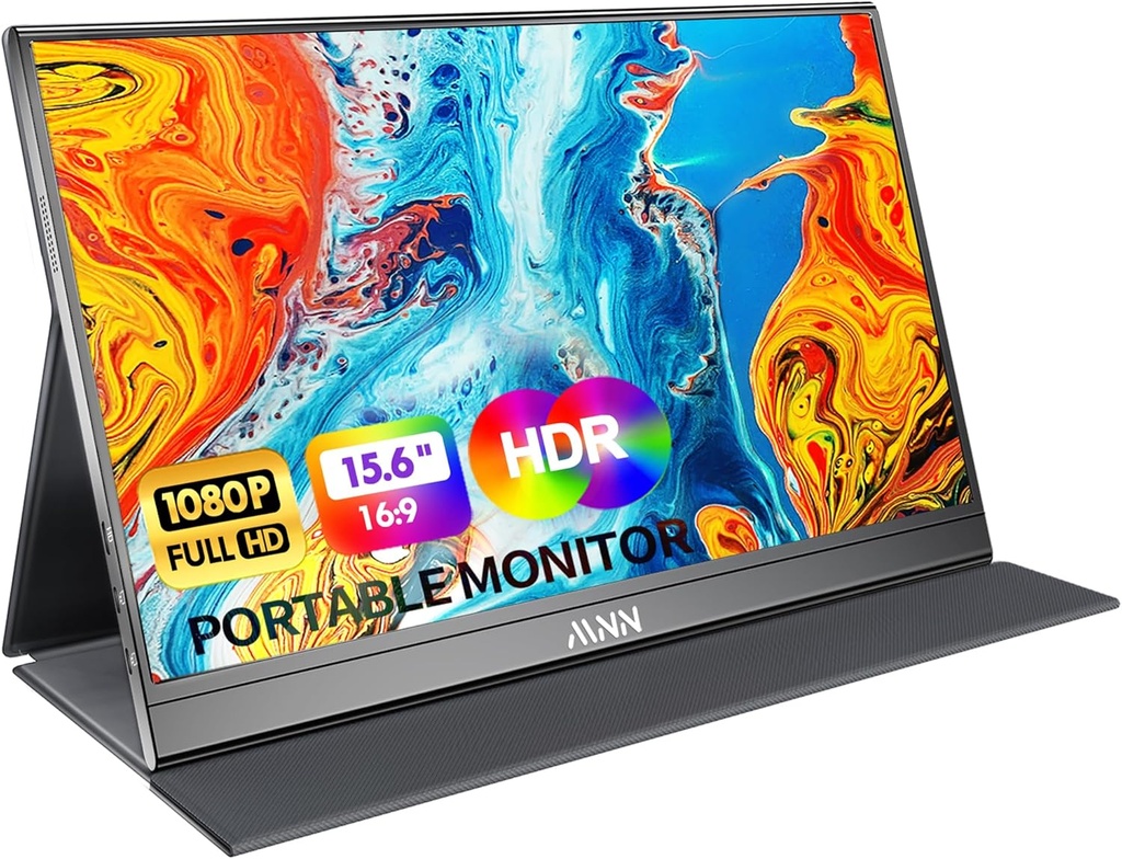 Monitor Portatil 15.6 pulg MNN 1080P FHD IPS USB C HDMI