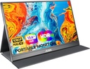 Monitor Portatil 15.6 pulg MNN 1080P FHD IPS USB C HDMI