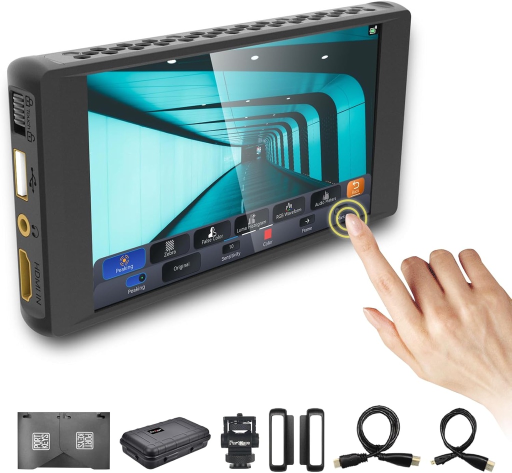 Monitor de Campo Portkeys PT6 5,2 Pulg 4K 600nit Touchscreen