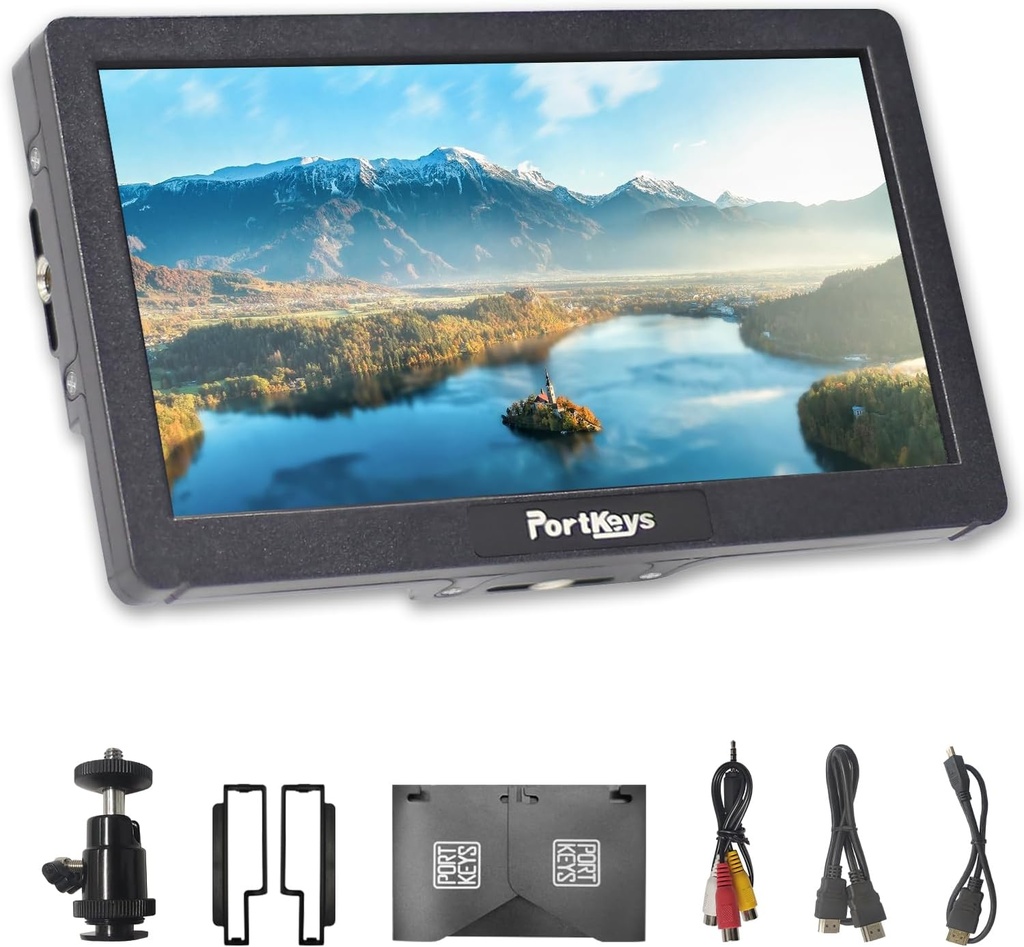 Monitor de Campo Portkeys HD7H 7 Pulg 4K 1000nit Touchscreen