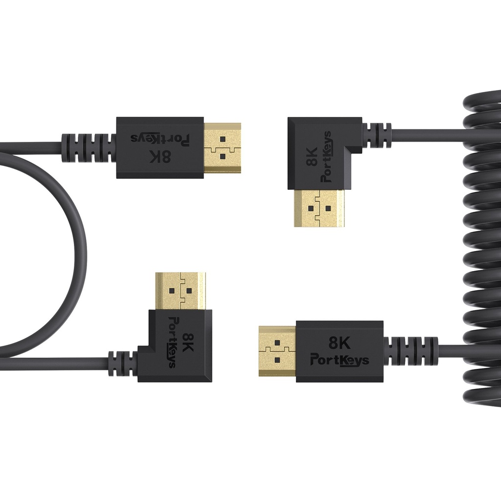 Cable Hdmi 4K 30 cm Liso + 1 Mts trenzado 2 Pack Portkeys